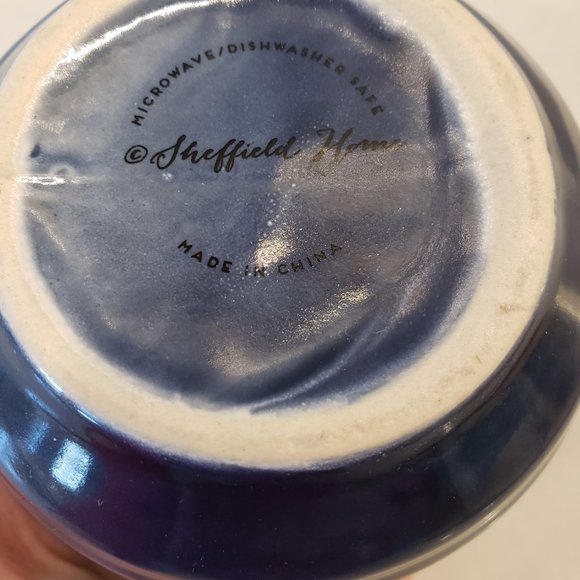 Sheffield Homes Blue White Ombre 18oz Coffee Tea Mug Cup with Inspire Quote - Picture 4 of 4